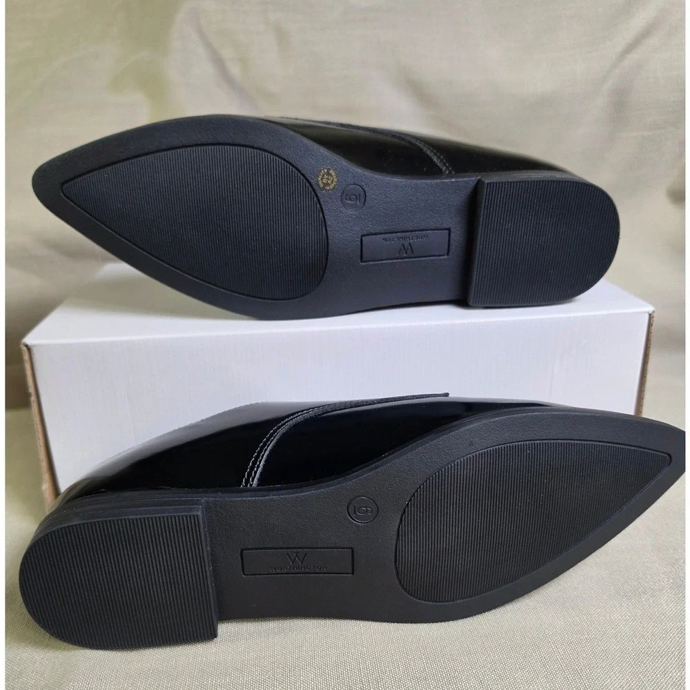 Worthington Mens Ingalls Black Memory Foam Lace Up Pointed Toe Shoes, 6M, NWOB